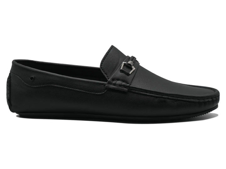 Black LOAFER-7301 Eckofit Men Loafer