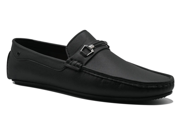 Black LOAFER-7301 Eckofit Men Loafer