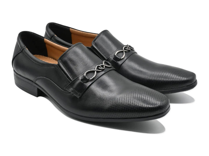 Black Mocassion-1301 Eckofit Men Moccasins