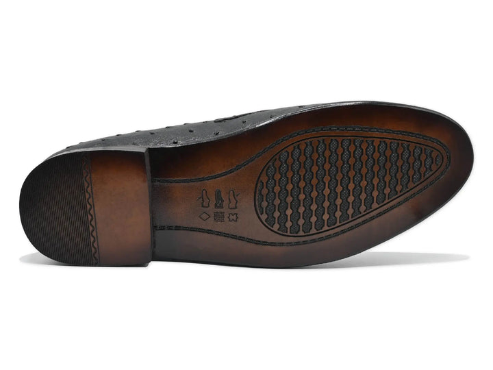 Black Mocassion-1601 Eckofit Men Moccasins