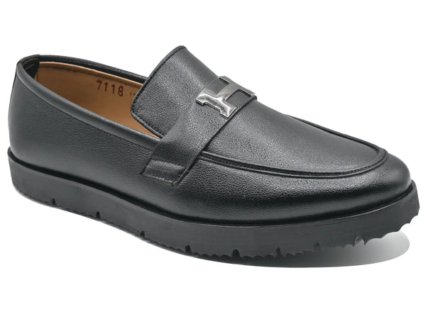 Black Mocassion -2201 Eckofit Men Moccasins