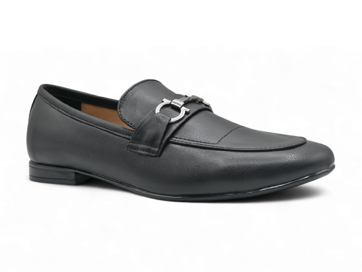 Men Moccasins-Black-01MO323