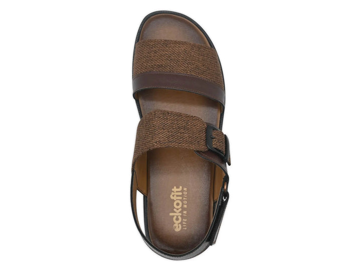 Brown Sandal-7502 Eckofit Men Sandals