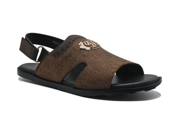 Brown Sandal-7602 Eckofit Men Sandals