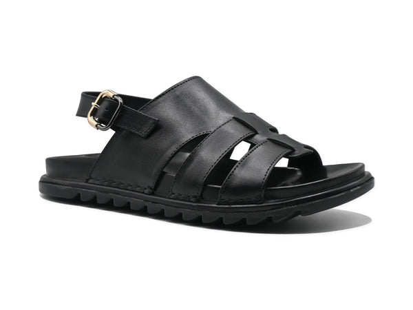 Black Sandal-7801 Eckofit Men Sandals