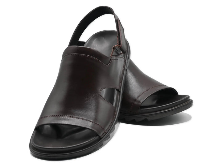 Brown Sandal-7902 Eckofit Men Sandals