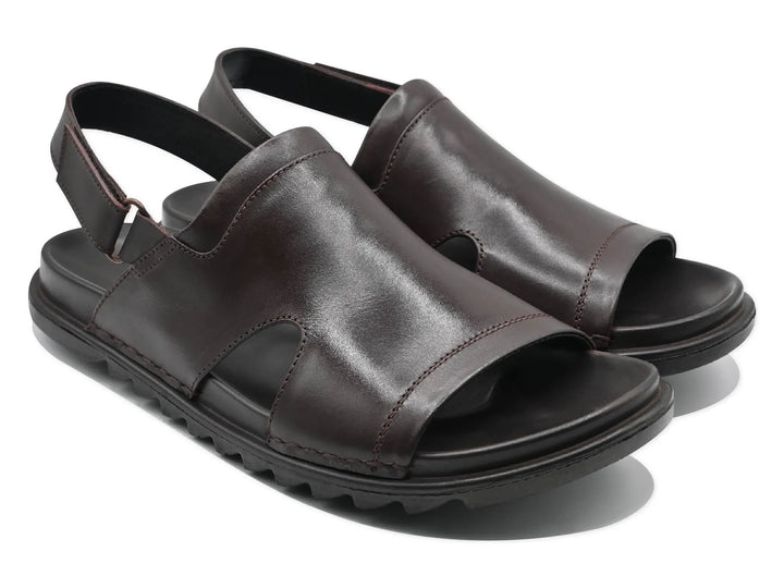 Brown Sandal-7902 Eckofit Men Sandals