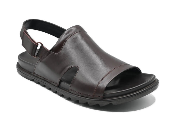 Brown Sandal-7902 Eckofit Men Sandals