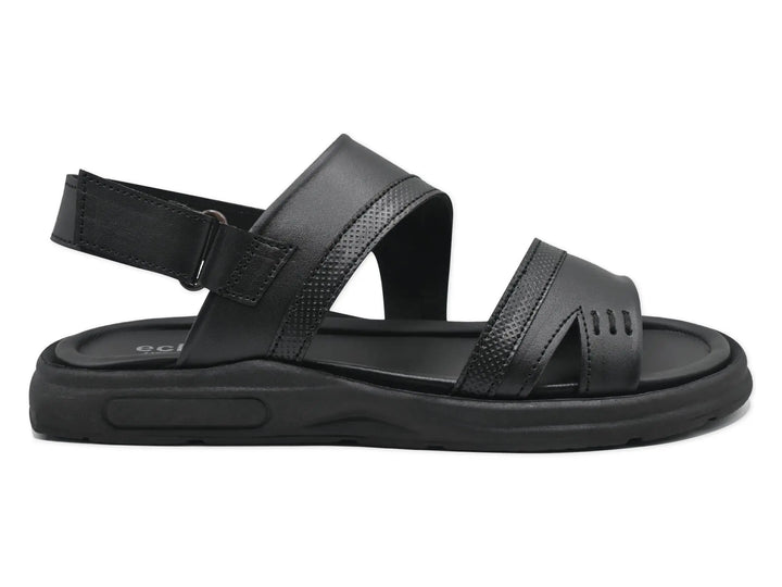 Black Sandal-8001 Eckofit Men Sandals