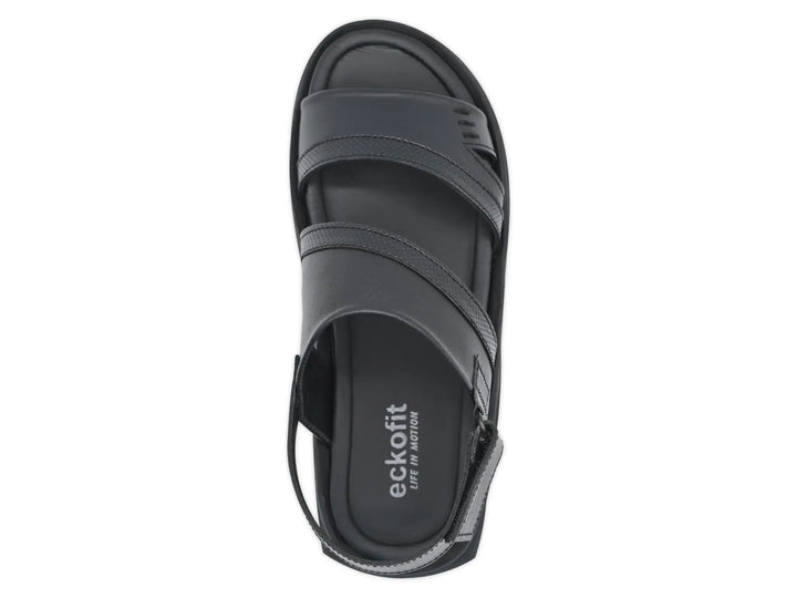 Black Sandal-8001 Eckofit Men Sandals