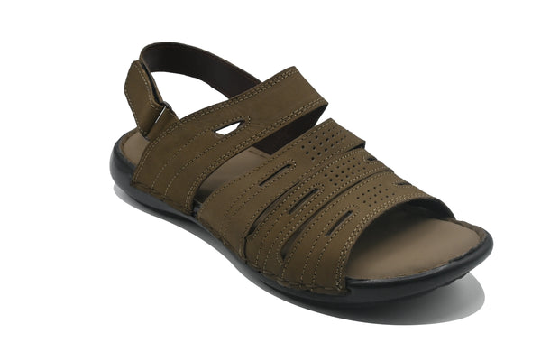 Olive Sandal-9078 Eckofit Men Sandals