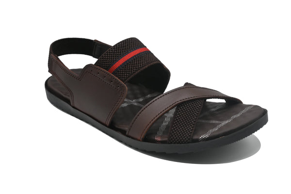 Brown Sandal-9102 Eckofit Men Sandals