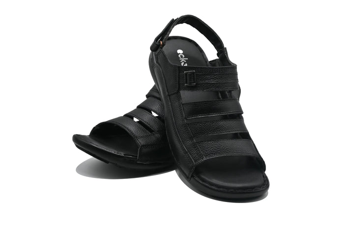 Black Sandal-9301 Eckofit Men Sandals