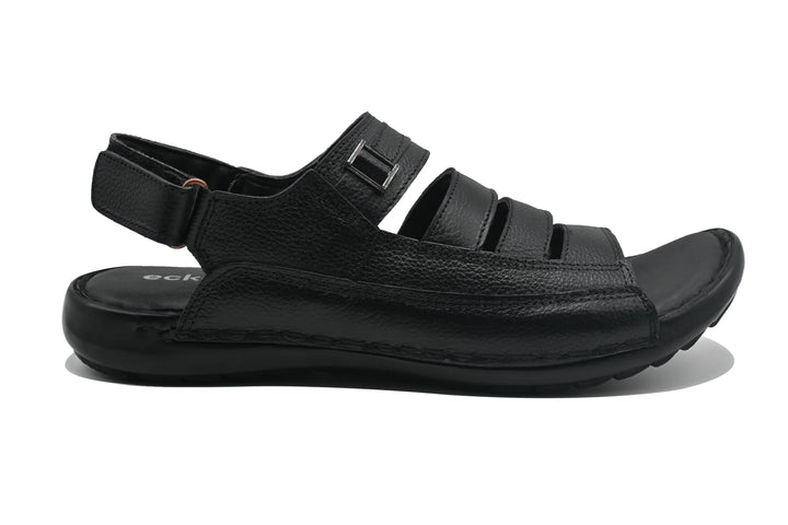 Black Sandal-9301 Eckofit Men Sandals