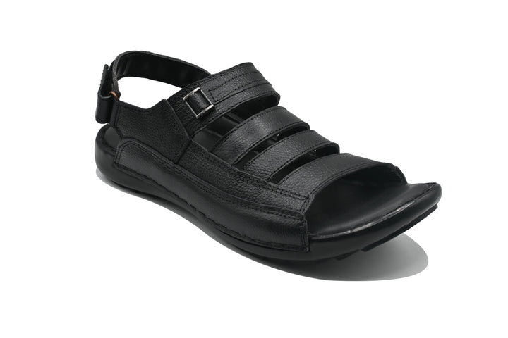 Black Sandal-9301 Eckofit Men Sandals