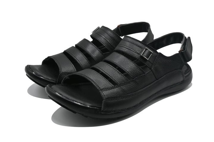 Black Sandal-9301 Eckofit Men Sandals