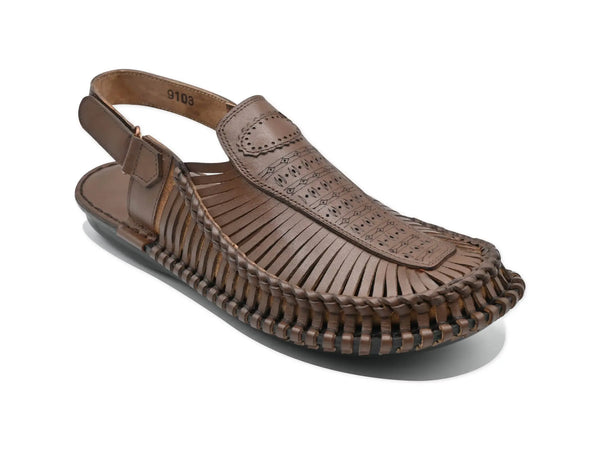 Coffee Sandel Kolapuri-0703 Eckofit Men Sandals