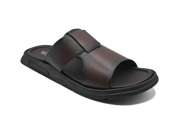 Brown Slipper-9619 Eckofit Men Slipper