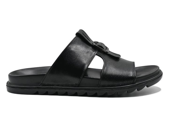 Black Slipper-1001 Eckofit Men Slipper