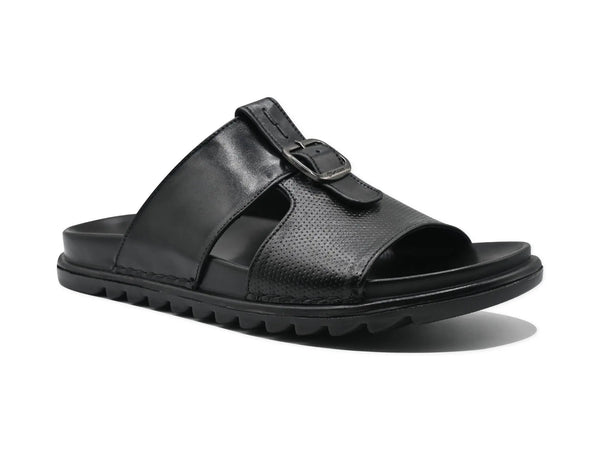 Black Slipper-1001 Eckofit Men Slipper