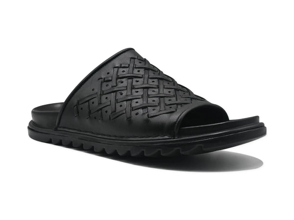 Black Slipper-1101 Eckofit Men Slipper