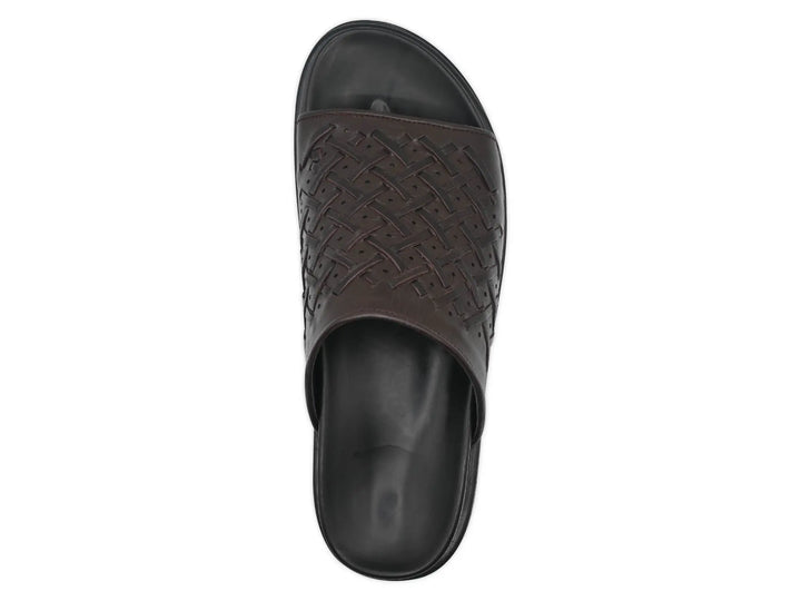 Brown Slipper-1102 Eckofit Men Slipper