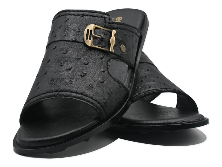 Black Slipper-1201 Eckofit Men Slipper