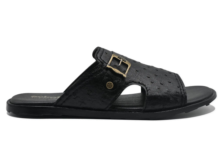 Black Slipper-1201 Eckofit Men Slipper