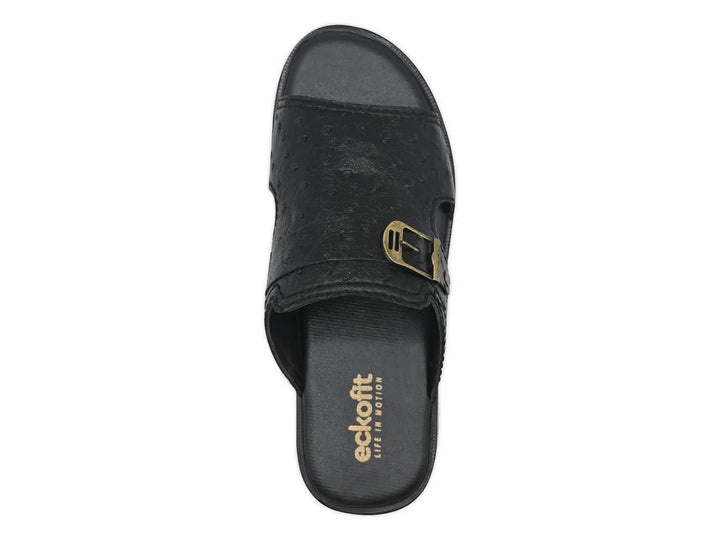 Black Slipper-1201 Eckofit Men Slipper