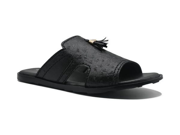 Black Slipper-1301 Eckofit Men Slipper