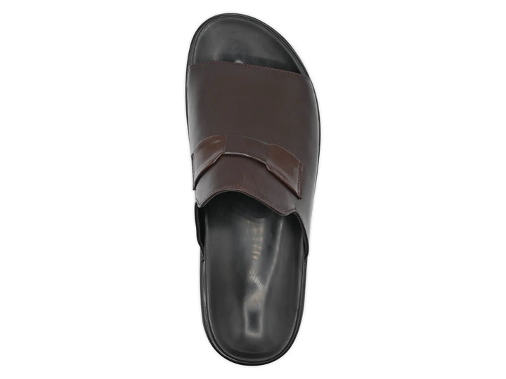 Brown Slipper-1402 Eckofit Men Slipper