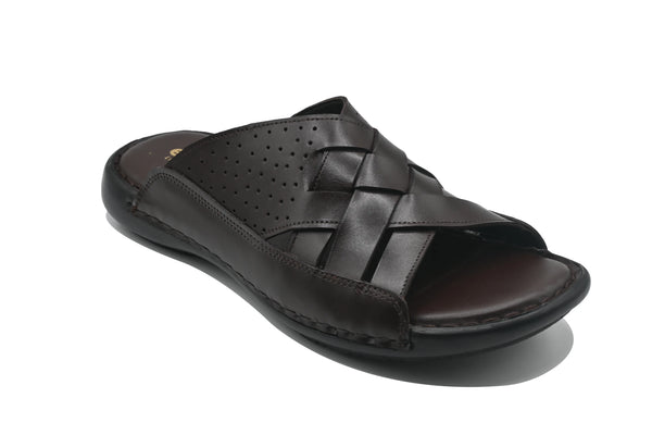 Brown Slipper-3002 Eckofit Men Slipper