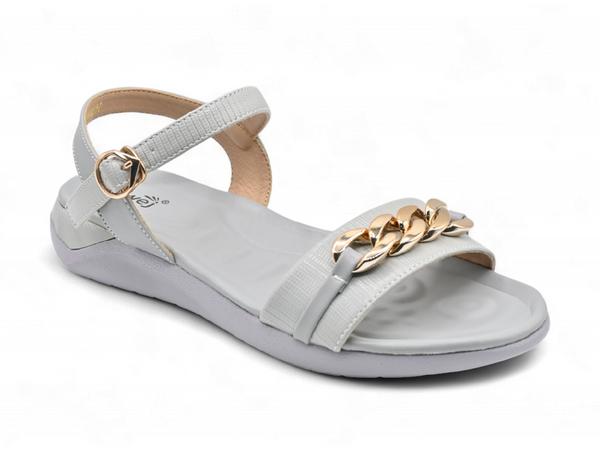 Ladies Casual Sandal-Grey