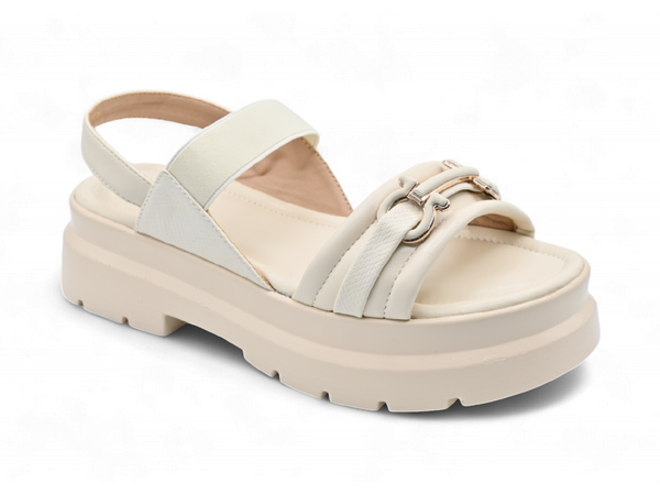 Ladies Casual Sandal-Fawn