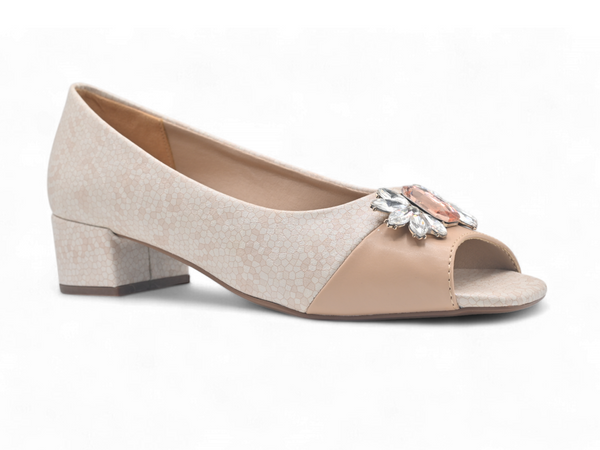 Beige Ladies Court Shoes