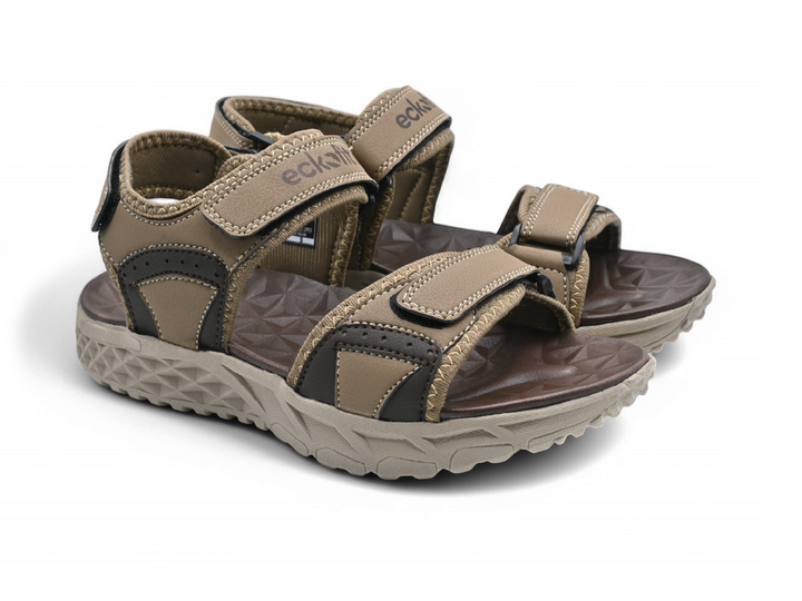 Beige Men Sandals pair side