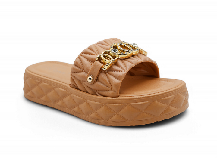 Biege Ladies Washable Slippers