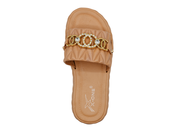 Biege ladies washable slippers(top)