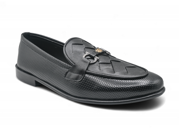 Black mccasins for men