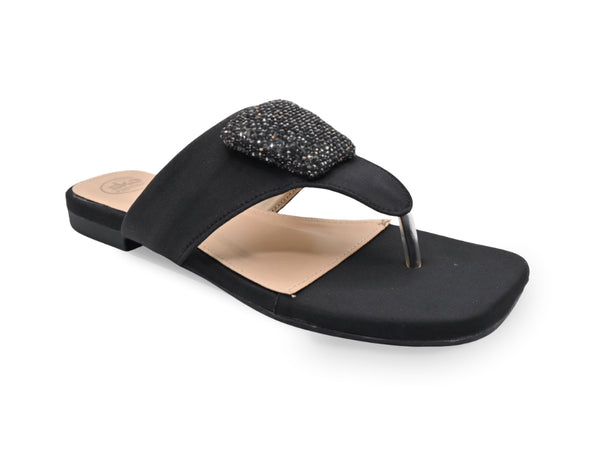 Black slippers for Women 
