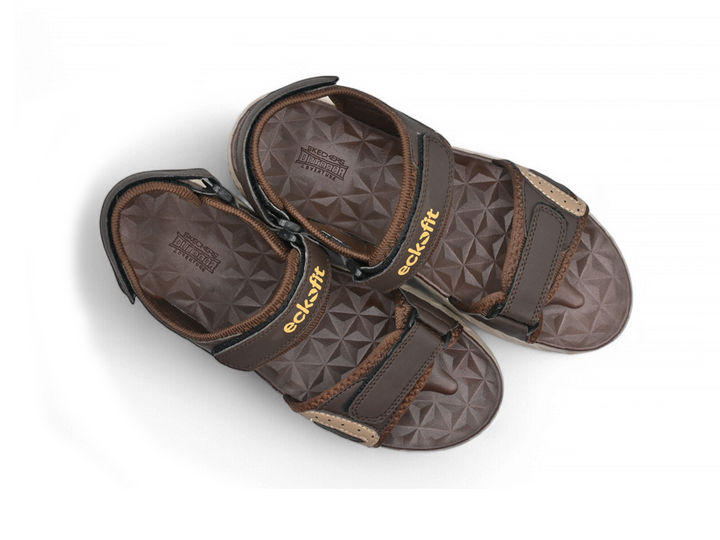 Brown Men Sandals pair