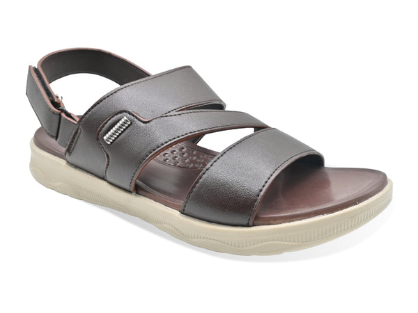 Brown Sandals for men with velcro Strap