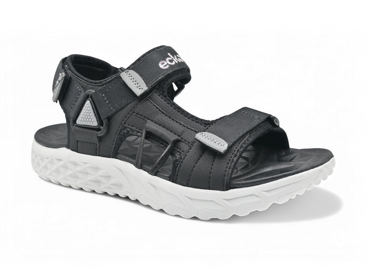 Casual black sandals for men