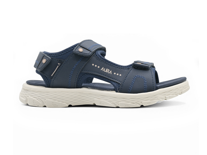 Casual navy sandals (side)
