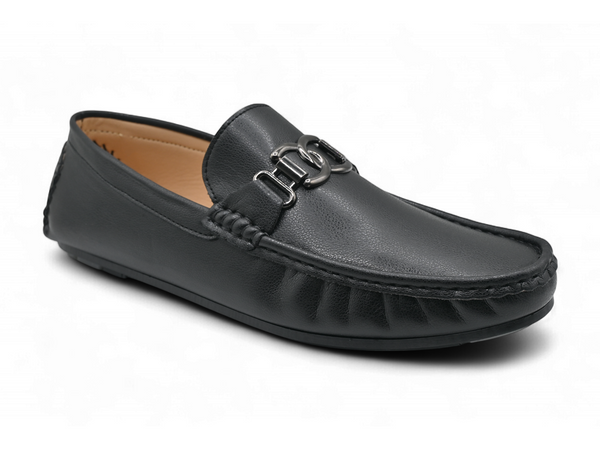 Classic black men's loafers