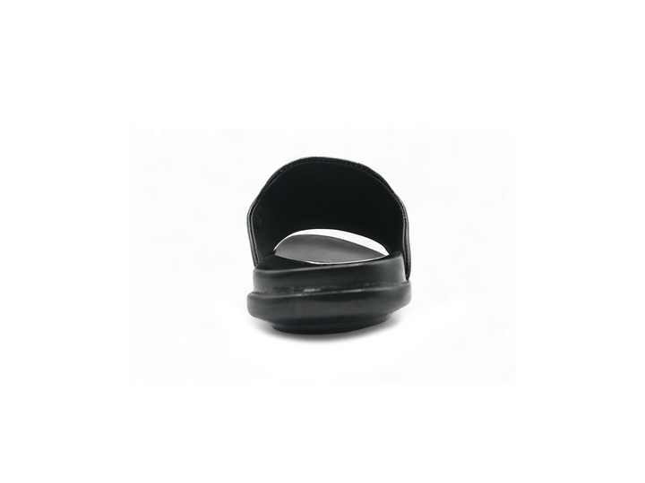 Comfortable black sandals for men (back)