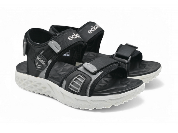 Eckofit Men Black sandals pair