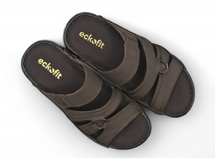 Espresso Men Slippers By Eckofit pair