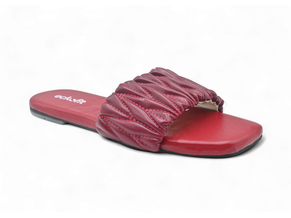 Maroon slippers for women