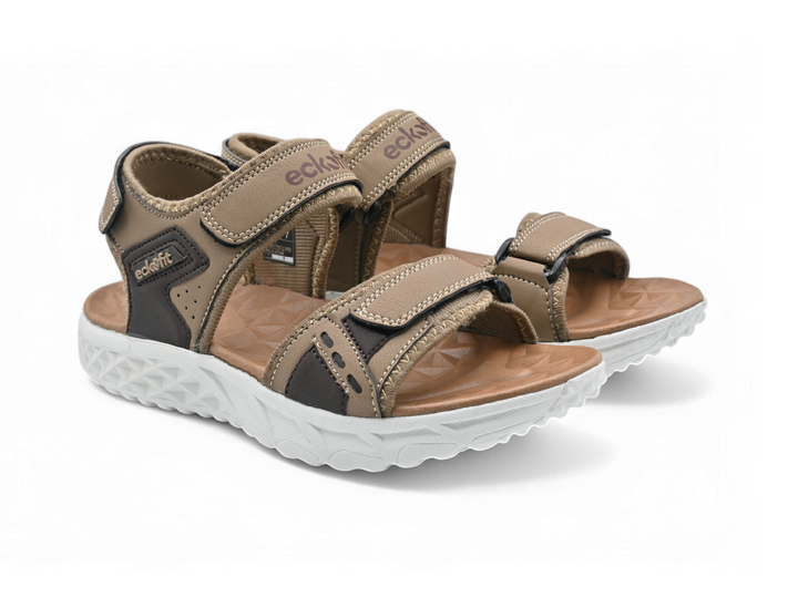 Men Beige Sandals pair